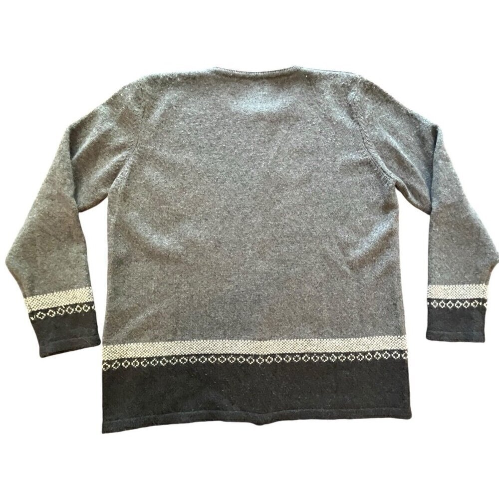 Castle of Ireland Womens Cardigan Sweater Merino Wool Angora Medium Vtg Flaws - Picture 2 of 16